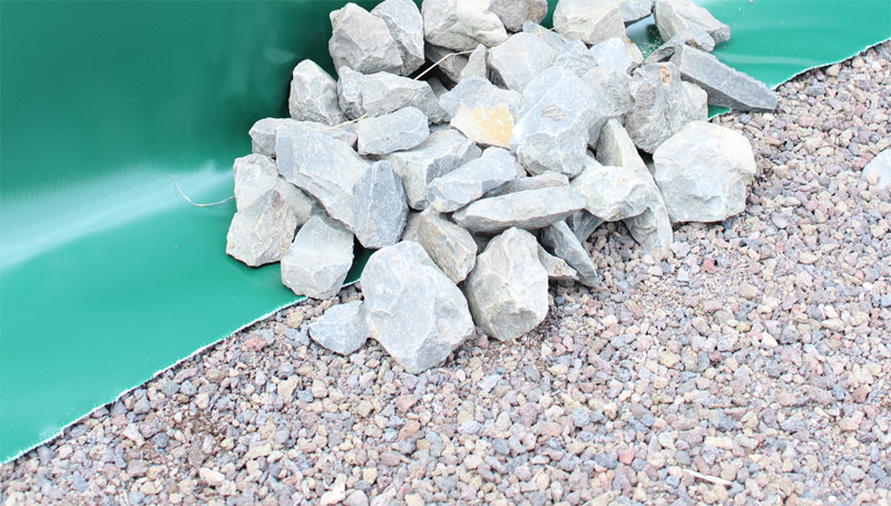 reptilienschutzzaun steinhaufen